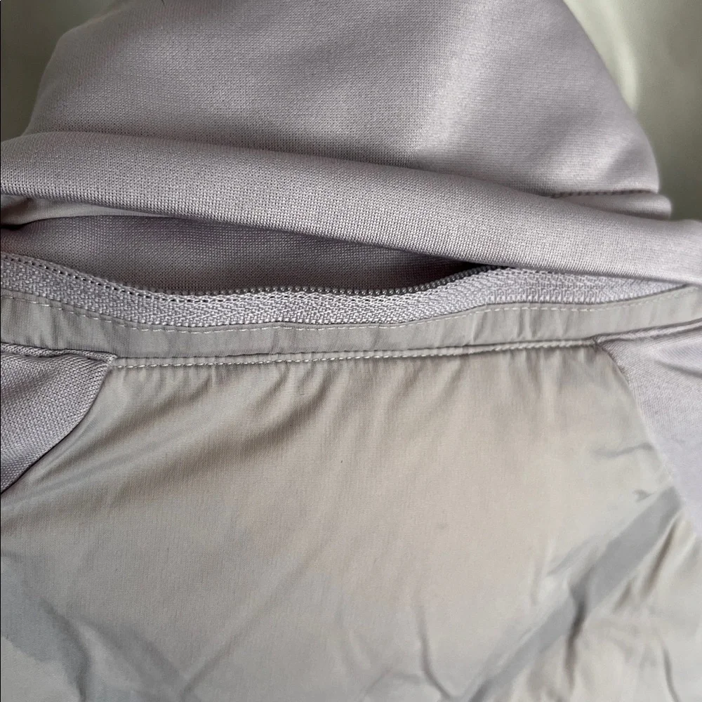 Athleta Puffer Full Zip‎ Jacket No Hood Lavender Gray Size XXS
